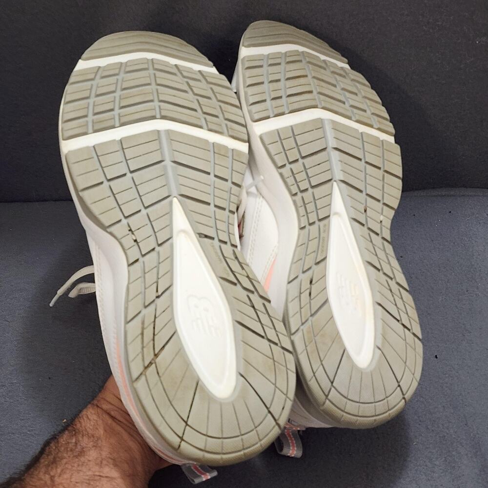 New Balance 608 Shoes Womens Size 10.5 White Pink Gray Leather ABZORB Walking - Picture 6 of 13